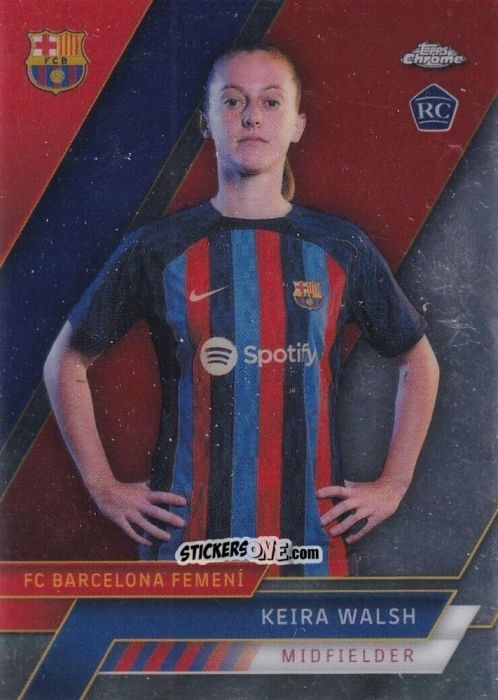 Sticker Keira Walsh - Chrome FC Barcelona 2022-2023
 n. 1 - Topps