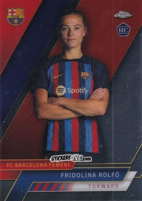 Sticker Fridolina Rolfö - Chrome FC Barcelona 2022-2023
 n. 6 - Topps