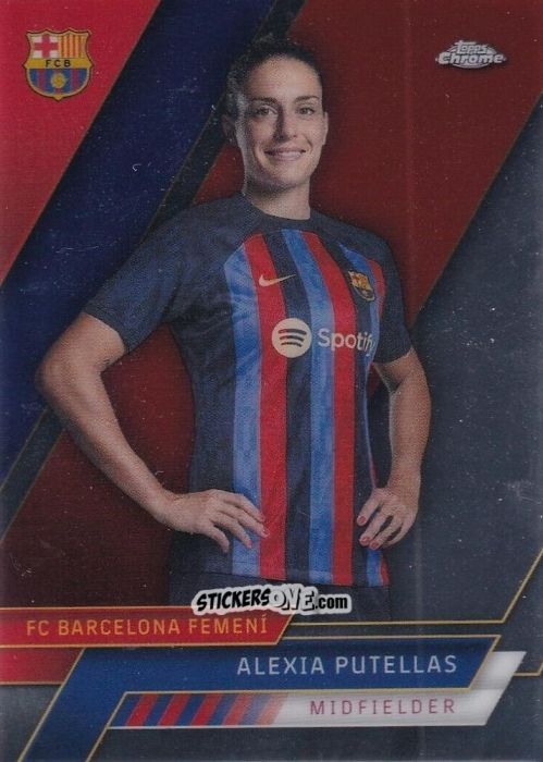 Cromo Alexia Putellas - Chrome FC Barcelona 2022-2023
 n. 8 - Topps