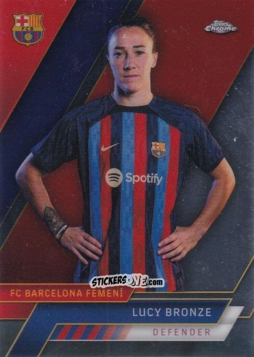 Figurina Lucy Bronze - Chrome FC Barcelona 2022-2023
 n. 9 - Topps