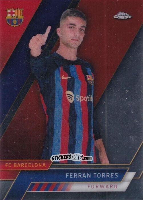 Cromo Ferran Torres - Chrome FC Barcelona 2022-2023
 n. 20 - Topps