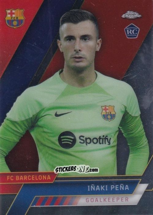 Figurina Iñaki Peña - Chrome FC Barcelona 2022-2023
 n. 23 - Topps