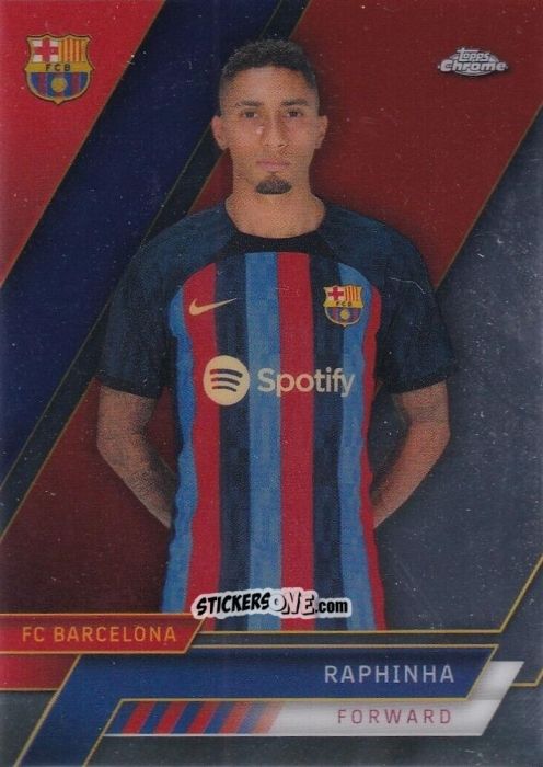 Figurina Raphinha - Chrome FC Barcelona 2022-2023
 n. 25 - Topps