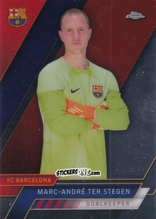 Figurina Marc-André Ter Stegen - Chrome FC Barcelona 2022-2023
 n. 26 - Topps