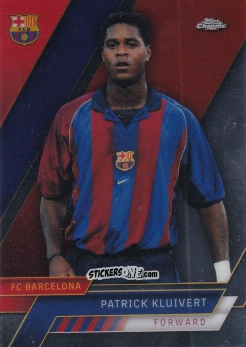 Sticker Patrick Kluivert - Chrome FC Barcelona 2022-2023
 n. 34 - Topps