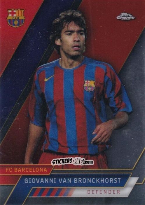 Sticker Giovanni Van Bronckhorst - Chrome FC Barcelona 2022-2023
 n. 36 - Topps