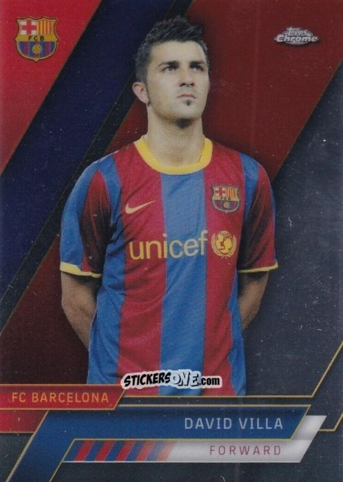Figurina David Villa - Chrome FC Barcelona 2022-2023
 n. 38 - Topps