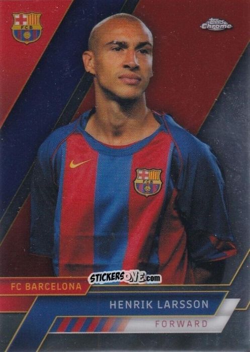 Figurina Henrik Larsson - Chrome FC Barcelona 2022-2023
 n. 41 - Topps