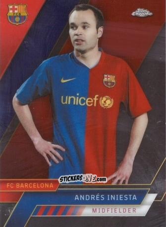 Cromo Andrés Iniesta - Chrome FC Barcelona 2022-2023
 n. 43 - Topps