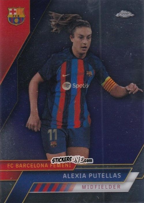 Cromo Alexia Putellas - Chrome FC Barcelona 2022-2023
 n. 58 - Topps