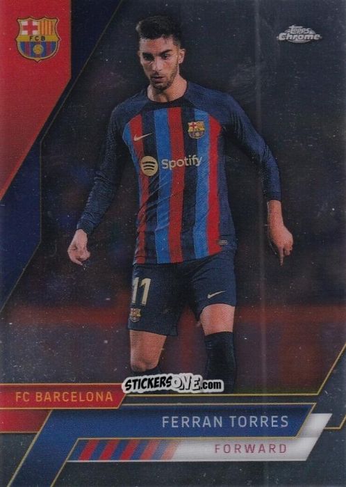 Cromo Ferran Torres - Chrome FC Barcelona 2022-2023
 n. 70 - Topps