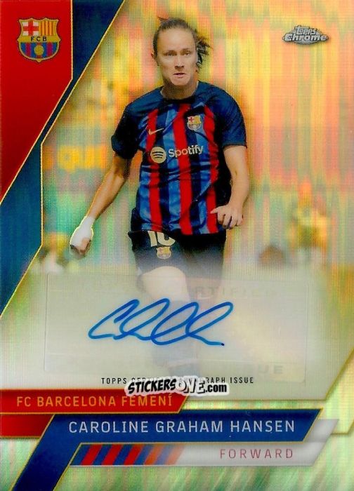 Cromo Caroline Graham Hansen - Chrome FC Barcelona 2022-2023
 n. AA-8 - Topps