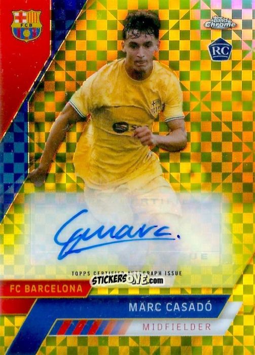 Figurina Marc Casadó - Chrome FC Barcelona 2022-2023
 n. AA-15 - Topps