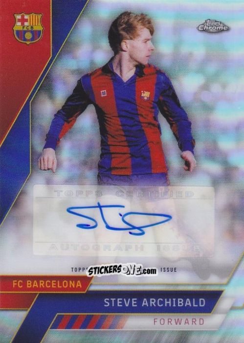 Figurina Steve Archibald - Chrome FC Barcelona 2022-2023
 n. AA-19 - Topps