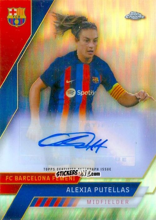 Cromo Alexia Putellas - Chrome FC Barcelona 2022-2023
 n. AA-22 - Topps