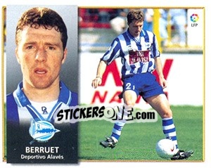 Cromo Berruet - Liga Spagnola 1998-1999 - Colecciones ESTE