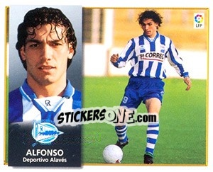 Sticker Alfonso - Liga Spagnola 1998-1999 n. 10 - Colecciones ESTE