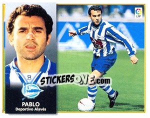 Sticker Pablo - Liga Spagnola 1998-1999 n. 12 - Colecciones ESTE