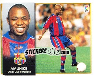 Figurina Amunike - Liga Spagnola 1998-1999 n. 65 - Colecciones ESTE