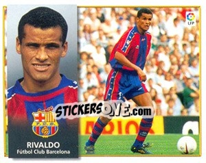 Sticker Rivaldo - Liga Spagnola 1998-1999 n. 67 - Colecciones ESTE