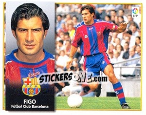 Cromo Figo - Liga Spagnola 1998-1999 - Colecciones ESTE