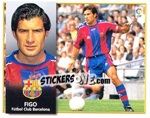 Sticker Figo - Liga Spagnola 1998-1999 n. 70 - Colecciones ESTE