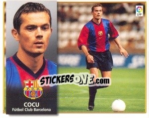 Sticker Cocu - Liga Spagnola 1998-1999 n. 74 - Colecciones ESTE
