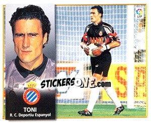 Cromo Toni - Liga Spagnola 1998-1999 n. 155 - Colecciones ESTE