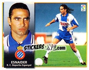 Cromo Esnaider - Liga Spagnola 1998-1999 n. 172 - Colecciones ESTE