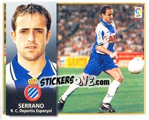 Cromo Serrano - Liga Spagnola 1998-1999 - Colecciones ESTE