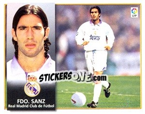 Cromo Fernando Sanz - Liga Spagnola 1998-1999 - Colecciones ESTE