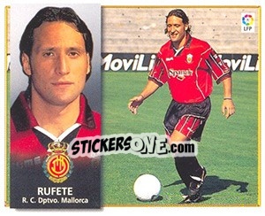 Cromo Rufete - Liga Spagnola 1998-1999 - Colecciones ESTE