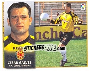 Sticker Cesar Galvez - Liga Spagnola 1998-1999 n. 284 - Colecciones ESTE
