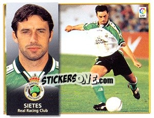Cromo Sietes - Liga Spagnola 1998-1999 - Colecciones ESTE