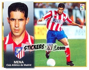 Cromo 1) Mena (At Madrid) - Liga Spagnola 1998-1999 - Colecciones ESTE