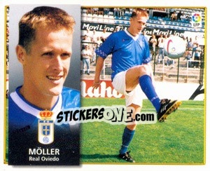 Sticker 3 bis) Möller (Oviedo) - Liga Spagnola 1998-1999 - Colecciones ESTE