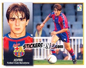 Cromo 5) Jofre (FC Barcelona) - Liga Spagnola 1998-1999 - Colecciones ESTE