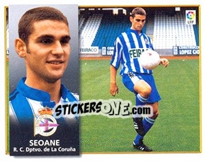 Sticker 8) Seoane (Deportivo) - Liga Spagnola 1998-1999 n. 524 - Colecciones ESTE