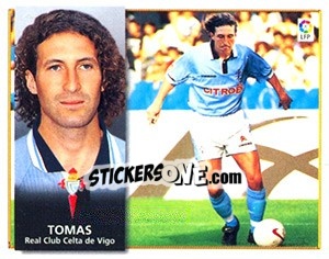 Cromo 10) Tomas (Celta) - Liga Spagnola 1998-1999 - Colecciones ESTE