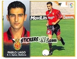 Sticker 14) Pablo Lago (Mallorca) - Liga Spagnola 1998-1999 n. 531 - Colecciones ESTE