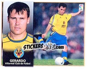 Figurina 18) Gerardo (Villareal) - Liga Spagnola 1998-1999 - Colecciones ESTE