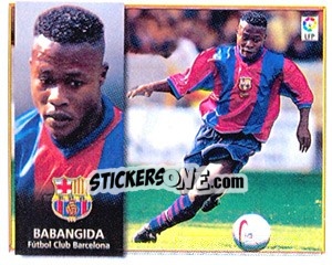 Sticker 22) Babangida (FC Barcelona) - Liga Spagnola 1998-1999 - Colecciones ESTE