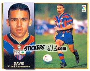 Cromo 23 David (Extremadura) - Liga Spagnola 1998-1999 - Colecciones ESTE