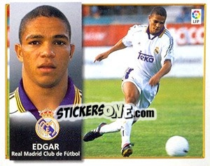 Sticker 24) Edgar (R Madrid) - Liga Spagnola 1998-1999 - Colecciones ESTE
