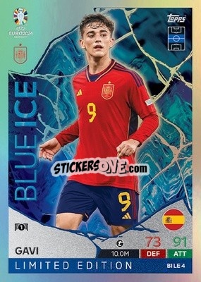 Sticker Gavi - UEFA Euro 2024. Match Attax
 n. BILE4 - Topps