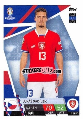 Cromo Lukáš Sadílek - UEFA Euro 2024. Match Attax
 n. CZE12 - Topps