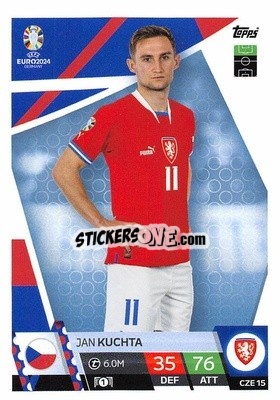 Sticker Jan Kuchta - UEFA Euro 2024. Match Attax
 - Topps