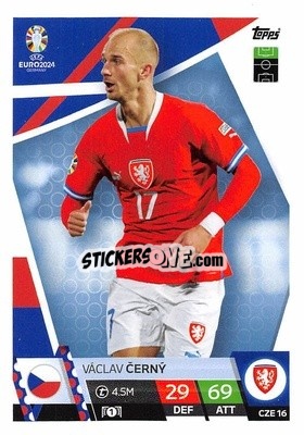 Sticker Václav Černý - UEFA Euro 2024. Match Attax
 n. CZE16 - Topps