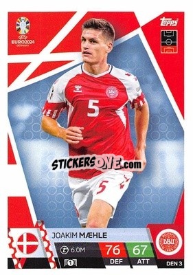 Cromo Joakim Mæhle - UEFA Euro 2024. Match Attax
 - Topps