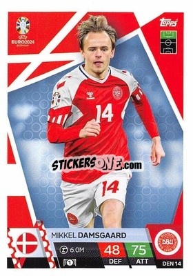 Sticker Mikkel Damsgaard - UEFA Euro 2024. Match Attax
 - Topps